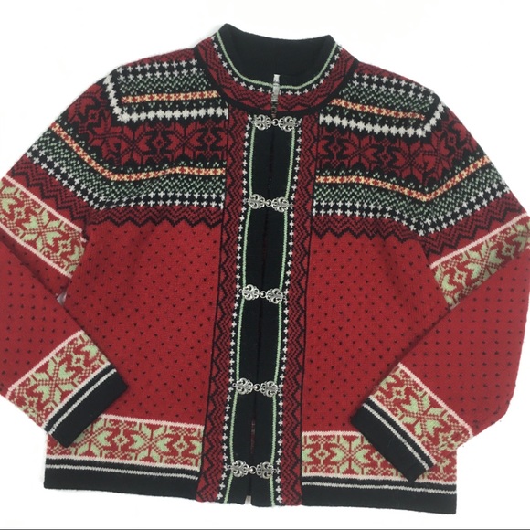 Cambridge dry goods wool nordic sweater fair isle - Picture 2 of 6